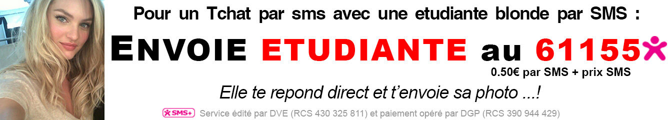 etudiante blond par sms