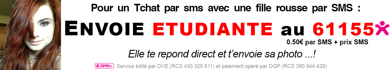 etudiante rousse par sms